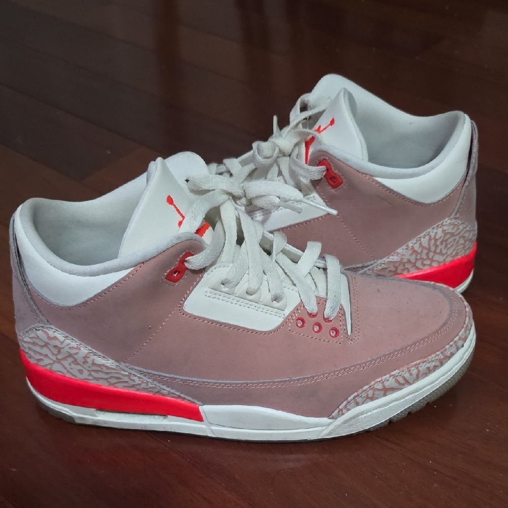 Jordan Women's Sneakers in Pink and Red